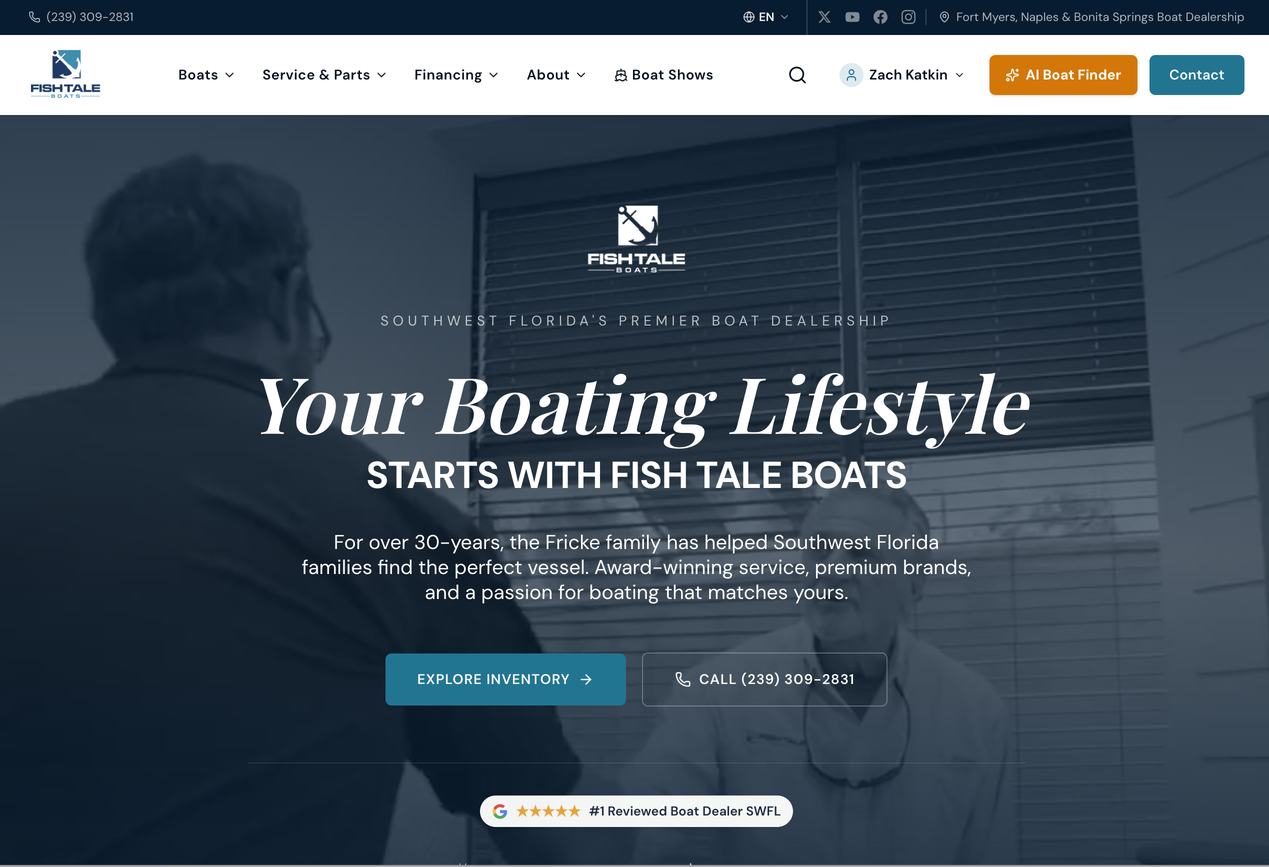 Fish tale website